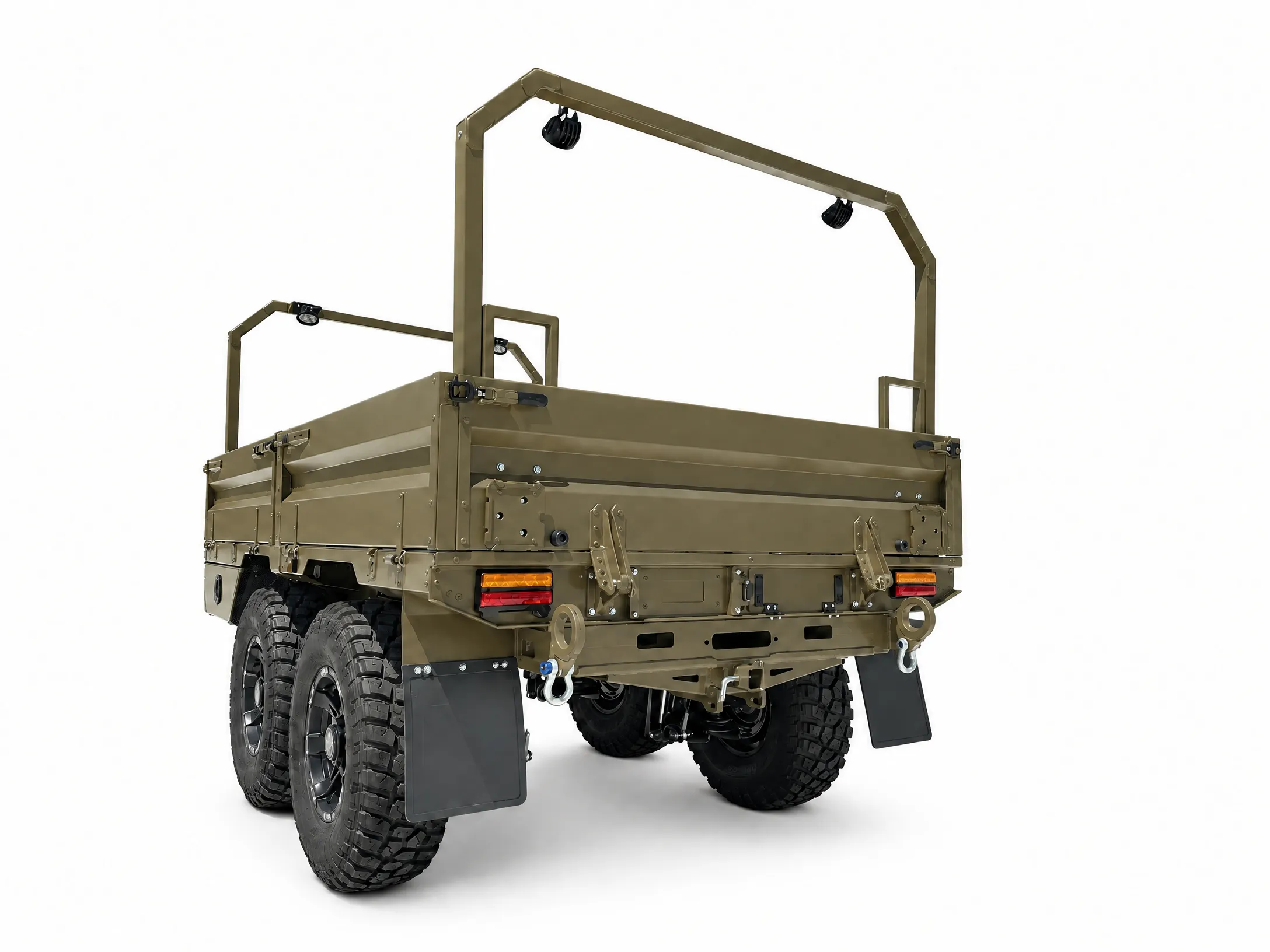 Landforce military equipment transport trailer